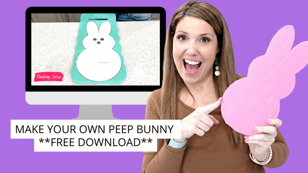 Peeps template printable for Easter crafts and decorations