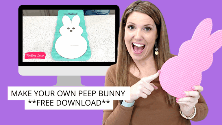 Peeps template printable for Easter crafts and decorations